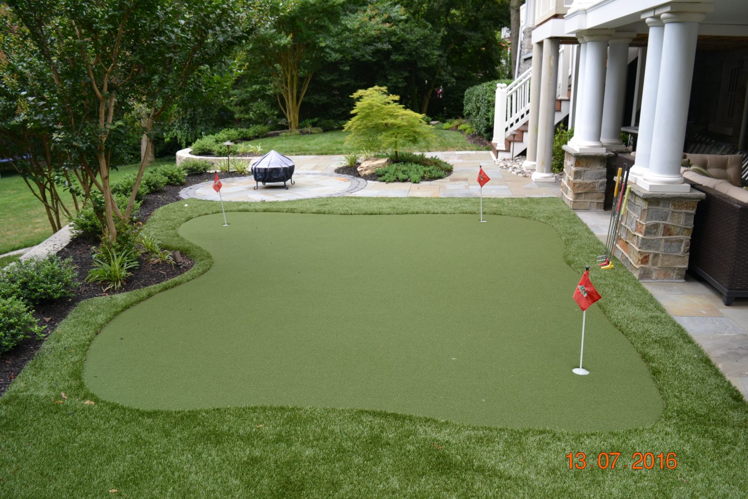 Synthetic Putting Green in Moorestown, NJ SLS Landscaping