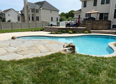 Freeform Gunite Swimming Pool In Mt. Laurel, NJ