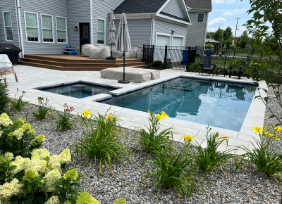 Custom Swimming Pool & Landscaping in Chesterfield, NJ